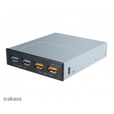 AKASA USB nabíjecí panel 2x USB 3.0 + 2x USB fast AKASA USB nabíjecí panel 2x USB 3.0 + 2x USB fast