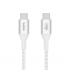 Belkin Boost charge USB-C kabel 240W, 1m, bílý