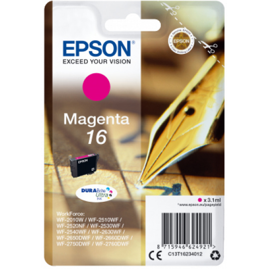 Epson Singlepack Magenta 16 DURABrite Ultra Ink