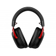 HP HyperX Cloud III/USB-C/Drát/USB/Bezdrát/Černá-červená