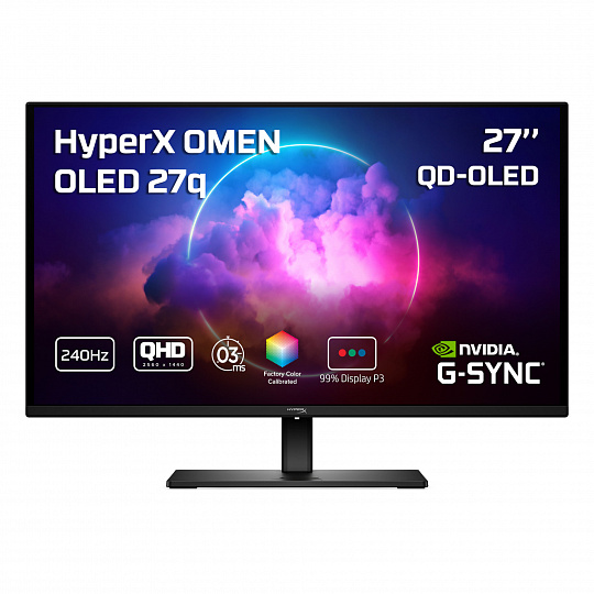 HP HyperX OMEN/27q/27,6"/QD-OLED/QHD/240Hz/0,03ms/Černá/3R HP HyperX OMEN/27q/27,6"/QD-OLED/QHD/240Hz/0,03ms/Černá/3R