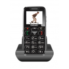 EVOLVEO EasyPhone, mobilní telefon pro seniory s nabíjecím stojánkem (černá barva) EVOLVEO EasyPhone, mobilní telefon pro seniory s nabíjecím stojánkem (černá barva)