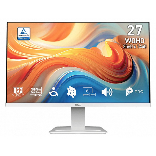 MSI Pro/MP273QW E14/27"/IPS/QHD/144Hz/1ms/Bílá/3R