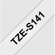 TZE-S141, průsvitná / černá, 18mm TZE-S141, průsvitná / černá, 18mm