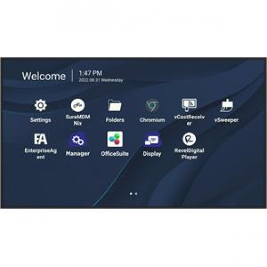 Viewsonic CDE5530 55" 4K 3840x2160/450nits/6,5ms/2xHDMI/RS232/Wifislot/USB-C/2xUSB/LAN/Android 11/VESA/Repro/24/7