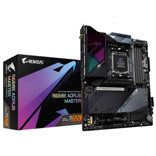 GIGABYTE AM5 B650E AORUS MASTER, AMD B650, 4xDDR5, 1xHDMI, WI-FI