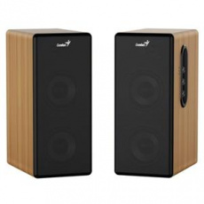 Genius SP-HF1220BT Reproduktory, 2.0, 45W, 3,5mm jack, Bluetooth, dřevěné, regulace basů a výšek,sluchátkový výst.,hnědo-černé Genius SP-HF1220BT Reproduktory, 2.0, 45W, 3,5mm jack, Bluetooth, dřevěné, regulace basů a výšek,sluchátkový výst.,hnědo-černé