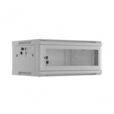 LANBERG RACKOVÁ SKŘÍŇ 19" NÁSTĚNNÁ 4U/600X450 S PERFOROVANÝMI DVEŘMI ŠEDÁ  (PLOCHÉ BALENÍ)