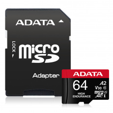 ADATA 64GB MicroSDXC UHS-I U3 V30S HIGH + adapter ADATA 64GB MicroSDXC UHS-I U3 V30S HIGH + adapter