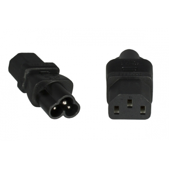 PremiumCord Adaptér IEC C13 F - IEC C6 M, 230V PremiumCord Adaptér IEC C13 F - IEC C6 M, 230V