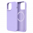 Silikonový kryt CARNEVAL SNAP pro iPhone 14 Plus s MagSafe - světle fialová