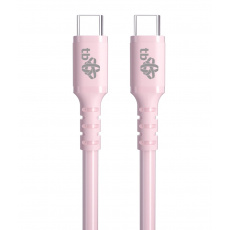 TB USB C - USB C 60W Jelly kabel 1m růžový TB USB C - USB C 60W Jelly kabel 1m růžový