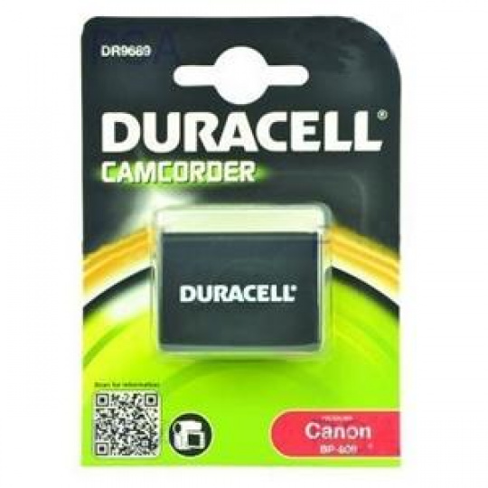 DURACELL Baterie - DR9689 pro Canon BP-808, černá, 850 mAh, 7.4V