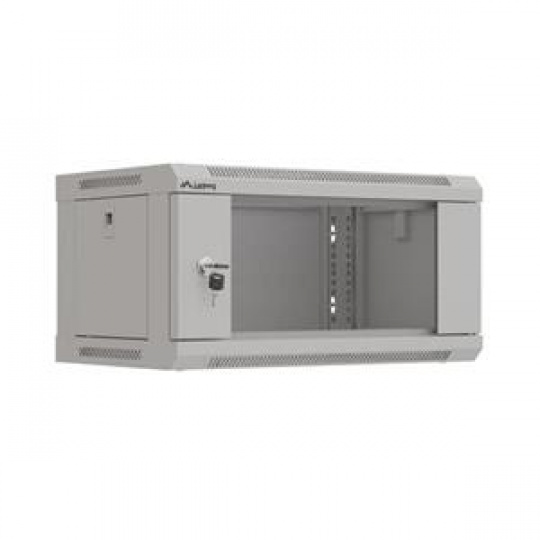 LANBERG RACKOVÁ SKŘÍŇ 19" NÁSTĚNNÁ 4U/540X350 (FLAT PACK) S PROSKLENÝMI DVEŘMI ŠEDÁ