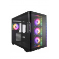 FSP ATX Midi Tower M580-BP/Midi Tower/Transpar./Černá
