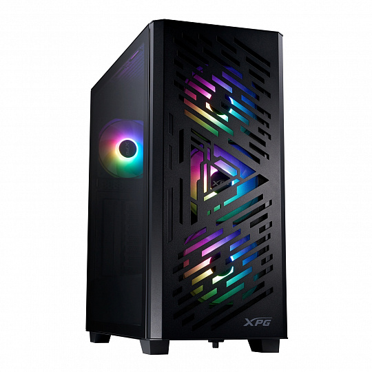 Adata XPG LANDER 501/Midi Tower/Transpar./Černá