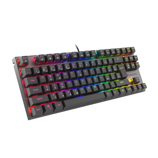 Genesis herní mechanická klávesnice THOR 303/TKL/RGB/Outemu Red/Drátová USB/CZ/SK layout/Černá