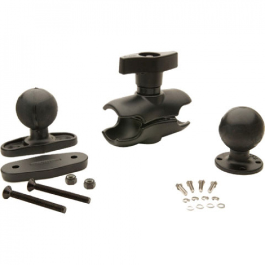 RAM MOUNT KIT, FLAT CLAMP BASE, SHORT ARM, 5 inches (128mm), BALL FOR VEHICLE DOCK REAR