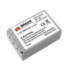 Braun akumulátor CASIO NP-100, 1950mAh Braun akumulátor CASIO NP-100, 1950mAh