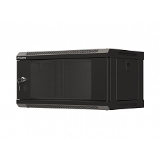LANBERG RACKOVÁ SKŘÍŇ 19" NÁSTĚNNÁ 4U/540X350 (FLAT PACK) S PROSKLENÝMI DVEŘMI ČERNÁ