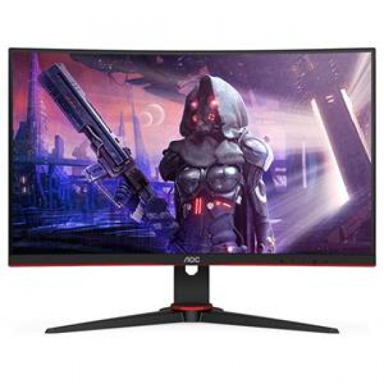 AOC LCD herní C24G2AE 23,8" zakřivený VA/1920x1080@165Hz/1ms/250cd/VGA/2xHDMI/DP/Repro/VESA