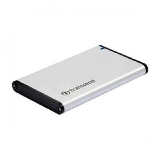 Transcend StoreJet 25S3 externí rámeček pro 2.5" HDD/SSD, SATA III, USB 3.0, celohliníkový, stříbrný