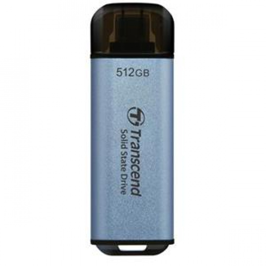 Transcend ESD300C 512GB, External SSD, USB 10Gbps, Type C/A