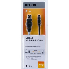 BELKIN USB 2.0 A - Mini B Cable 1.8m BELKIN USB 2.0 A - Mini B Cable 1.8m