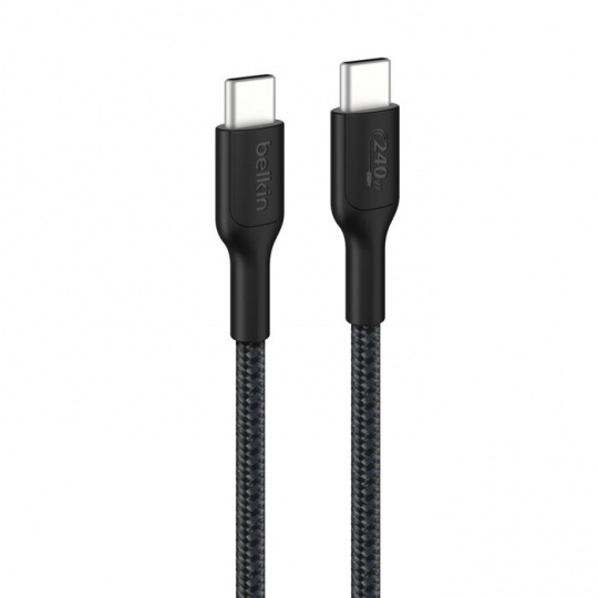 BELKIN kabel USB-C 240W oplétaný 2m černý