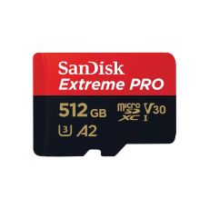 SanDisk Extreme PRO microSDXC 512GB 200MB/s + ada.