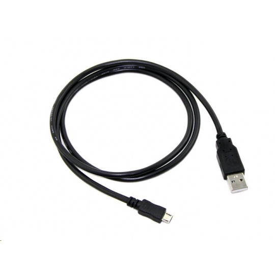 Kabel C-TECH USB 2.0 AM/Micro, 2m, černý