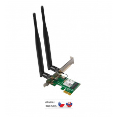 Tenda E12 Wireless AC1200 PCI Express Adapter 1167 Mbps, 2x 5 dBi, Windows 10, PCIe, autoinstall Tenda E12 Wireless AC1200 PCI Express Adapter 1167 Mbps, 2x 5 dBi, Windows 10, PCIe, autoinstall