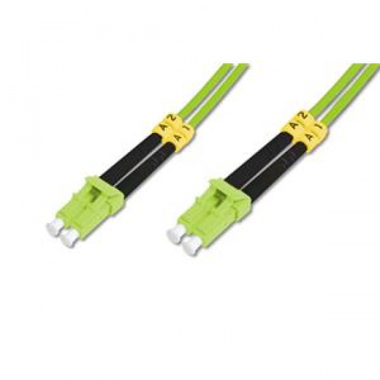 DIGITUS FO patch cord, duplex, LC to LC MM OM5 50/125 µ, 2 m