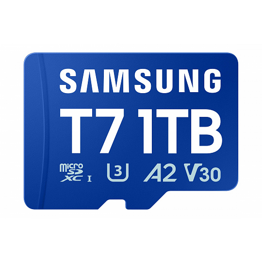 Samsung T7/Micro SDXC/1TB/UHS-I U3 / Class 10/Modrá Samsung T7/Micro SDXC/1TB/UHS-I U3 / Class 10/Modrá