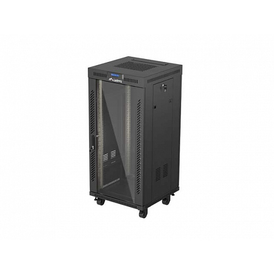 19" VOLNĚ STOJÍCÍ RACKOVÁ SKŘÍŇ 24U 600X600 ČERNÉ SKLENĚNÉ DVEŘE LCD LANBERG (FLAT PACK) V2 19" VOLNĚ STOJÍCÍ RACKOVÁ SKŘÍŇ 24U 600X600 ČERNÉ SKLENĚNÉ DVEŘE LCD LANBERG (FLAT PACK) V2