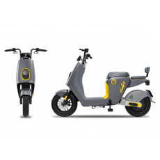 ViaGo Tokio šedo-žlutý, 500W, 25km/h, dojezd až 60km, včetně baterie 48V/24Ah, bez nutnosti SPZ a ŘP ViaGo Tokio šedo-žlutý, 500W, 25km/h, dojezd až 60km, včetně baterie 48V/24Ah, bez nutnosti SPZ a ŘP