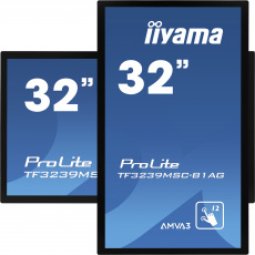 32" iiyama TF3239MSC-B1AG: AMVA, FullHD, capacitive, 12P, 500cd/m2, VGA, HDMI, DP, 24/7, IP54, černý 32" iiyama TF3239MSC-B1AG: AMVA, FullHD, capacitive, 12P, 500cd/m2, VGA, HDMI, DP, 24/7, IP54, černý