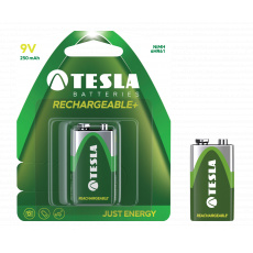 TESLA - baterie 9V RECHARGEABLE+ , 1ks, 6HR61 TESLA - baterie 9V RECHARGEABLE+ , 1ks, 6HR61