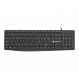 Natec klávesnice Nautilus 2/Drátová USB/CZ-SK layout/Černá