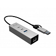 i-tec USB-C/USB-A Metal HUB 3 (2x USB-C, 1x USB-A) Port + 2.5GLAN