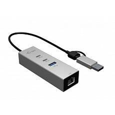 i-tec USB-C/USB-A Metal HUB 3 (2x USB-C, 1x USB-A) Port + 2.5GLAN i-tec USB-C/USB-A Metal HUB 3 (2x USB-C, 1x USB-A) Port + 2.5GLAN