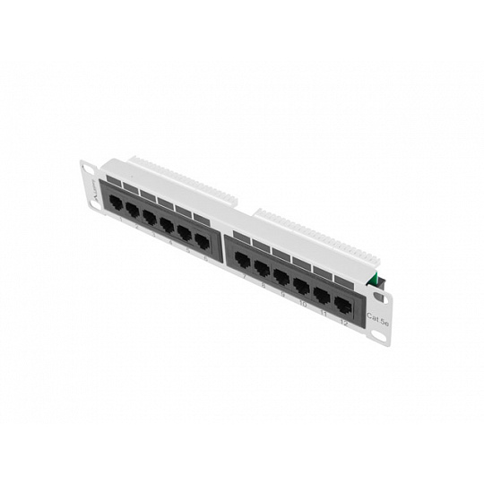PATCH PANEL 12PORT 1U 10" CAT.5E UTP ŠEDÝ LANBERG PATCH PANEL 12PORT 1U 10" CAT.5E UTP ŠEDÝ LANBERG