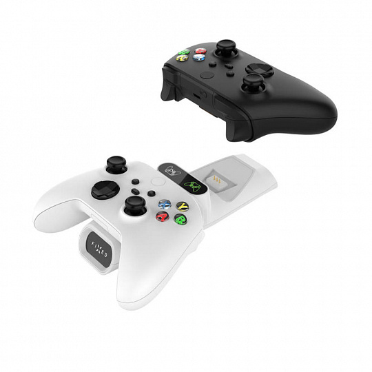 Dobíjecí stanice FIXED pro ovladače Xbox bílá Dobíjecí stanice FIXED pro ovladače Xbox bílá