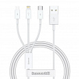 Baseus Superior Series Fast Charging Datový Kabel USB-A - USB-C/microUSB/Lightning 3.5A 1m Stellar W