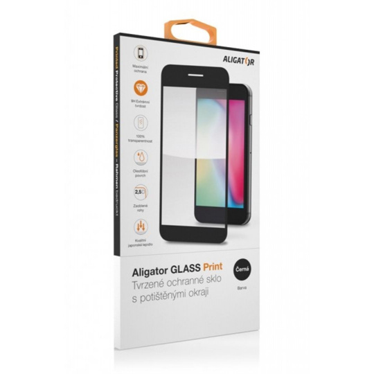 Aligator ochranné sklo PRINT Xiaomi Redmi A3 černá