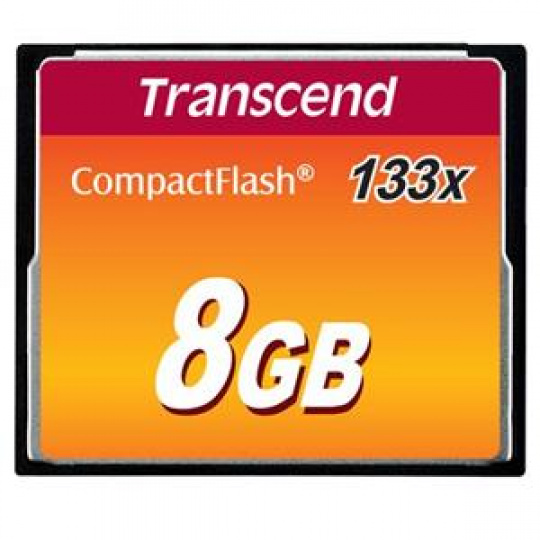 Transcend 8GB CF (133X) paměťová karta (MLC)