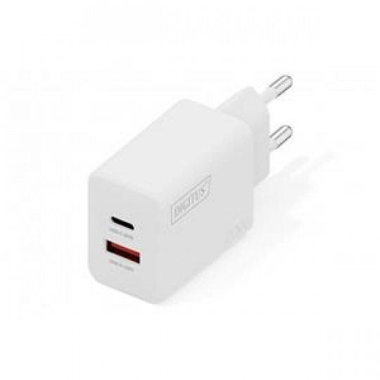 DIGITUS USB Nabíječka 20W, 1x USB-C, 1x USB-A