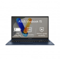 ASUS Vivobook 15, X1504VA-BQ3047W, 15,6" FHD, i5-120U, 16GB, 512GB, Windows 11 Home, modrý, záruka 2 roky - dvouletá prémiová záruka ASUS Pick-up and Return pro IČO i soukromé osoby ZDARMA.