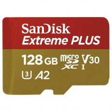 SanDisk Extreme PLUS/micro SDXC/128GB/200MBps/UHS-I U3 / Class 10/+ Adaptér SanDisk Extreme PLUS/micro SDXC/128GB/200MBps/UHS-I U3 / Class 10/+ Adaptér