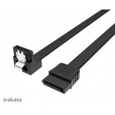 AKASA - Proslim SATA kabel 90° - 100 cm